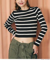 Cropped knit top