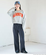 Self-cut georgette ribbed pants with pockets