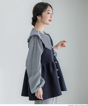 Temperament Pearl Lotus Leaf Hem Sleeveless Knitted Vest