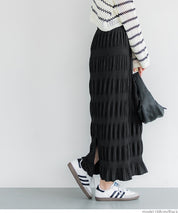 I-line pleated skirt