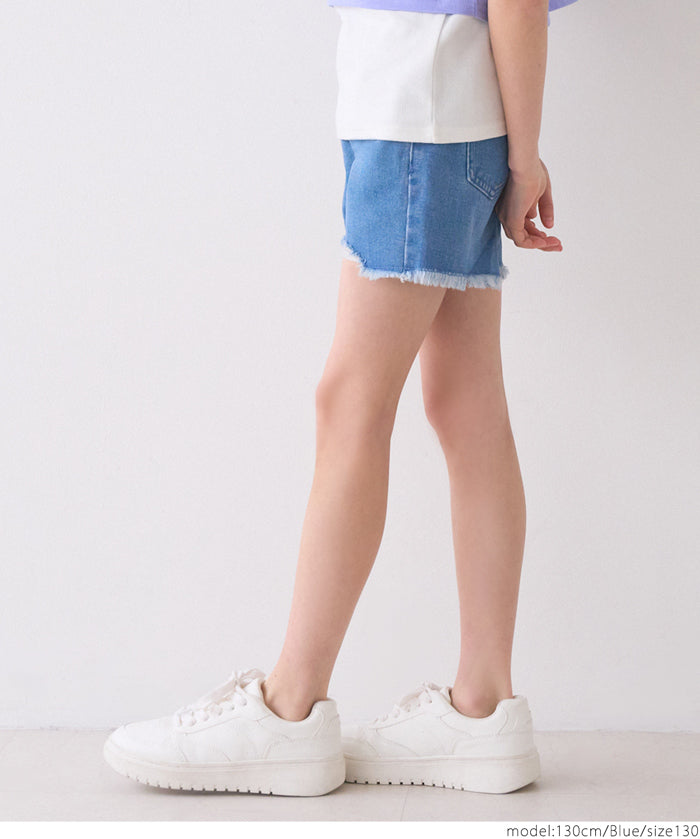 Kids Personalized Ripped Denim Shorts