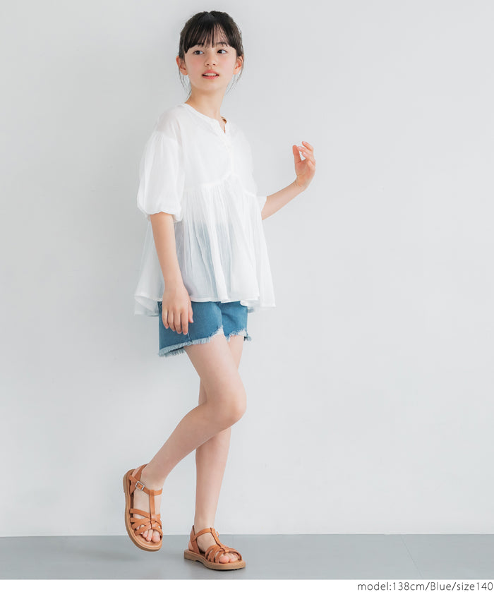 Kids Personalized Ripped Denim Shorts