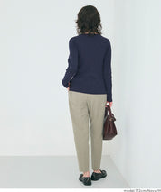 Angora touch boat neck rib knit