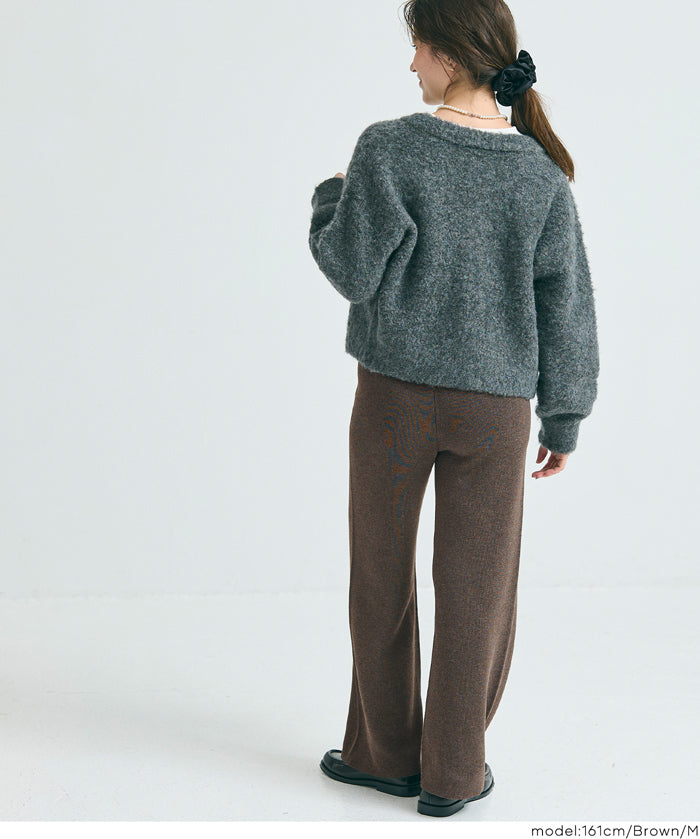 Easy knit wide pants
