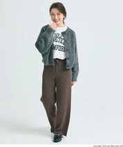 Easy knit wide pants