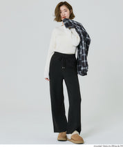 Easy knit wide pants