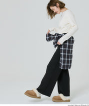 Easy knit wide pants