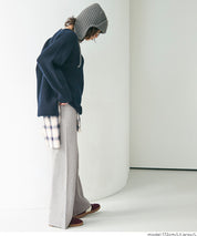 Easy knit wide pants