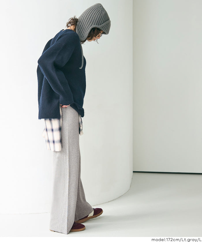 Easy knit wide pants
