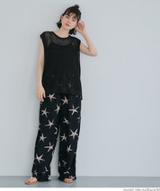 Classic Hole Sheer Sleeveless Tank Top