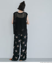 Classic Hole Sheer Sleeveless Tank Top