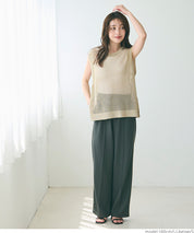 Classic Hole Sheer Sleeveless Tank Top