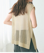 Classic Hole Sheer Sleeveless Tank Top