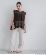 Classic Hole Sheer Sleeveless Tank Top