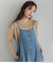 Classic Hole Sheer Sleeveless Tank Top