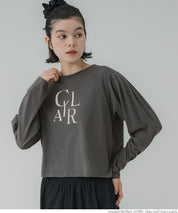 Puff sleeve logo T-shirt