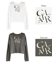 Puff sleeve logo T-shirt