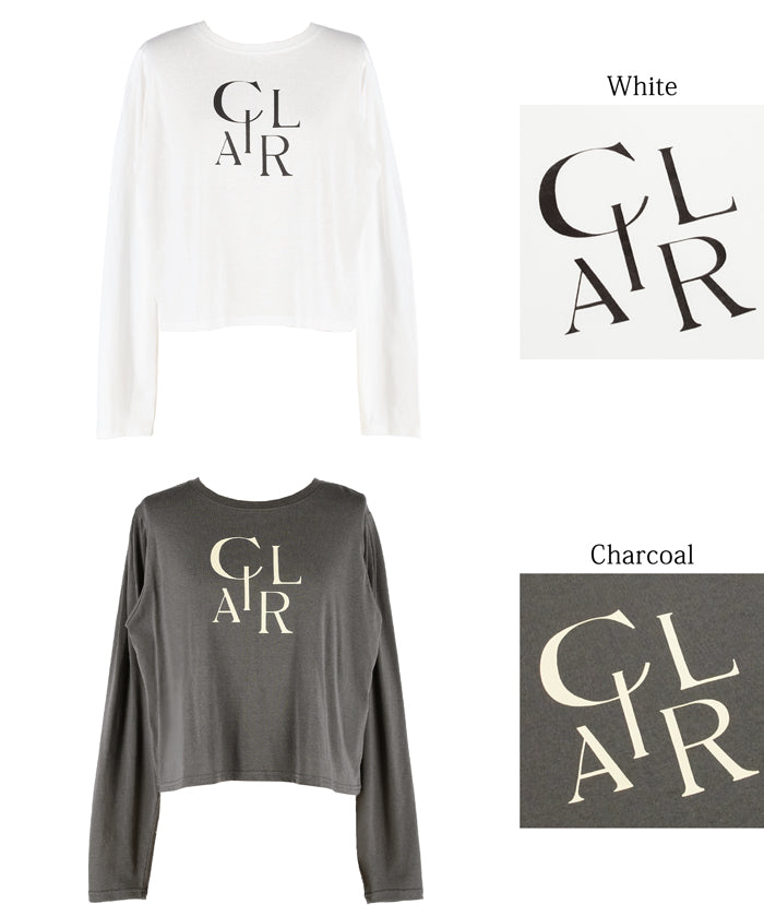 Puff sleeve logo T-shirt