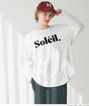 Tail cut assorted print cotton long sleeve T-shirt