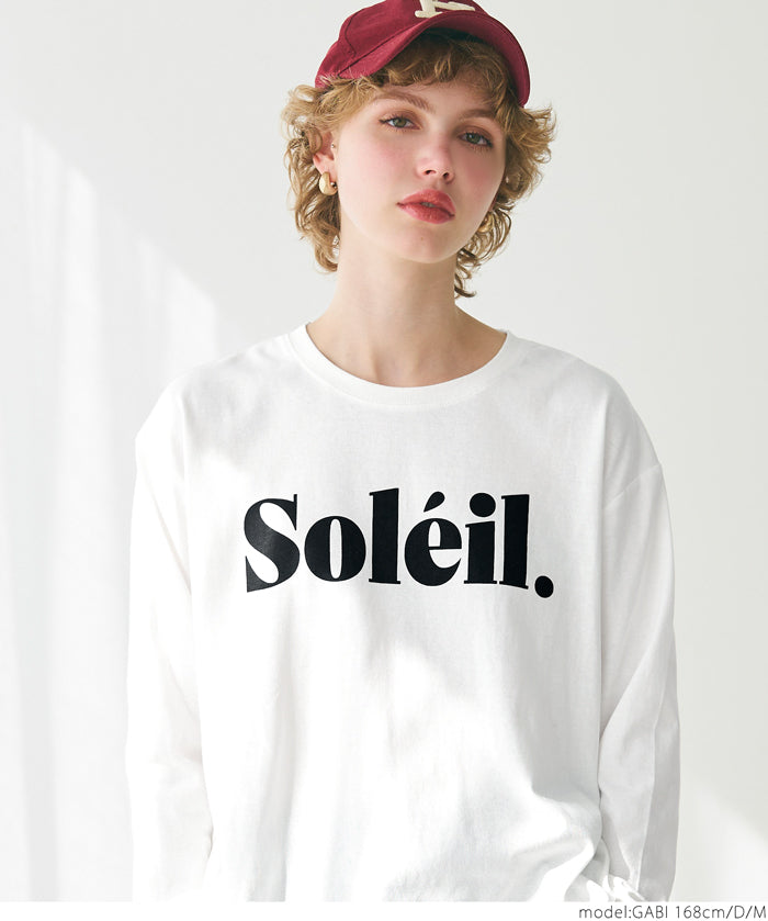 Tail cut assorted print cotton long sleeve T-shirt