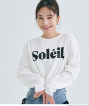 Tail cut assorted print cotton long sleeve T-shirt