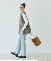 Japanese style luxurious fur vest