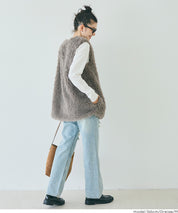 Japanese style luxurious fur vest