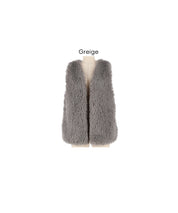 Japanese style luxurious fur vest