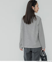 Side slit layered cotton T-shirt