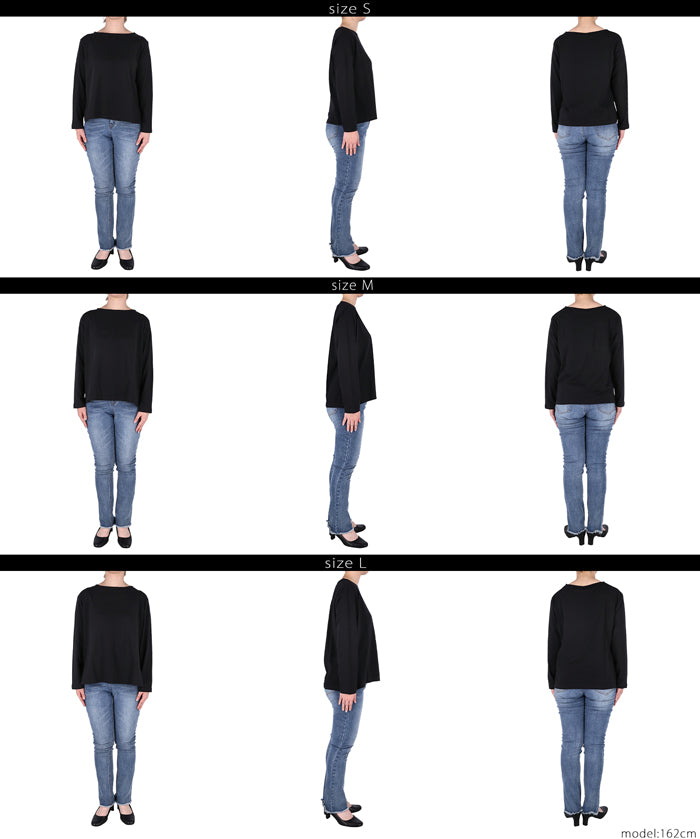 Side slit layered cotton T-shirt