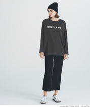 Flocked logo print T-shirt