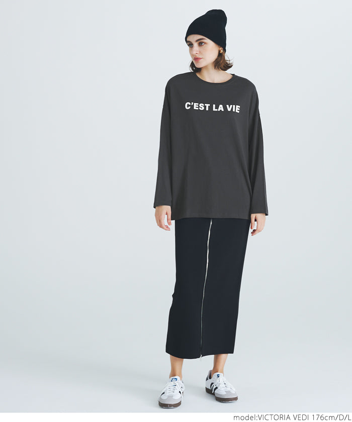 Flocked logo print T-shirt