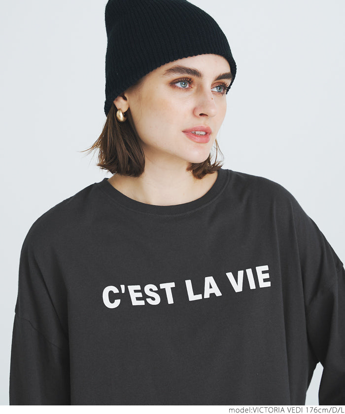 Flocked logo print T-shirt