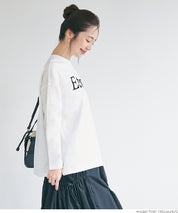 Flocked logo print T-shirt