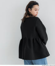 日系金釦娃娃針織長袖上衣