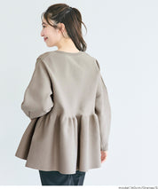 日系金釦娃娃針織長袖上衣