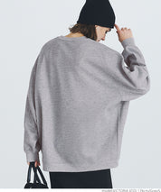Brushed lining printed sweatshirt