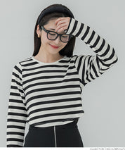 Cropped striped top
