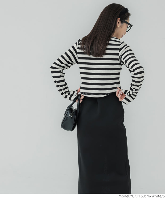 Cropped striped top