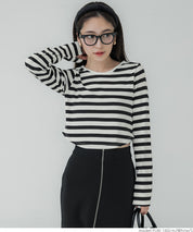 Cropped striped top