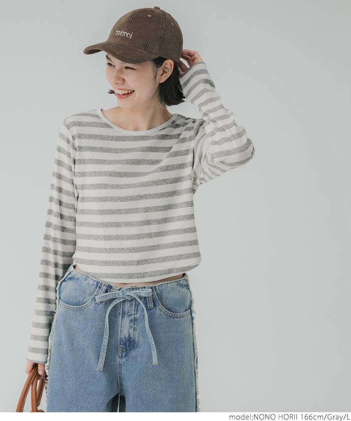 Cropped striped top