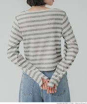 Cropped striped top