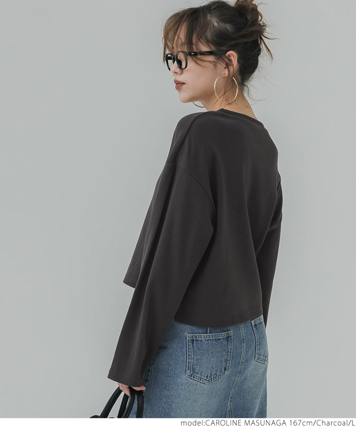 Heavyweight cropped top