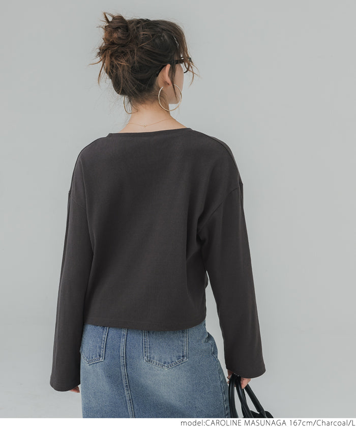 Heavyweight cropped top