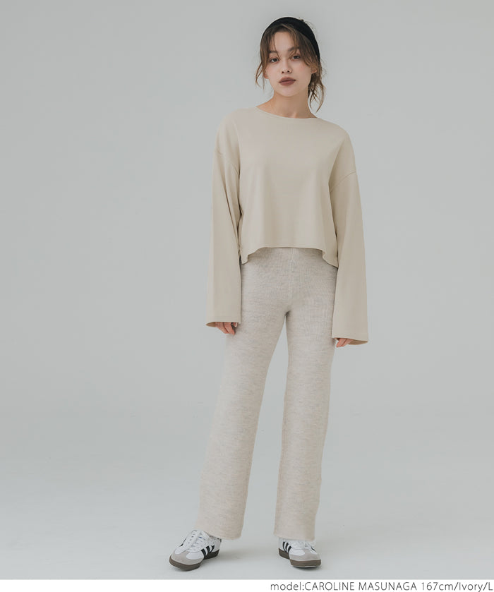 Heavyweight cropped top