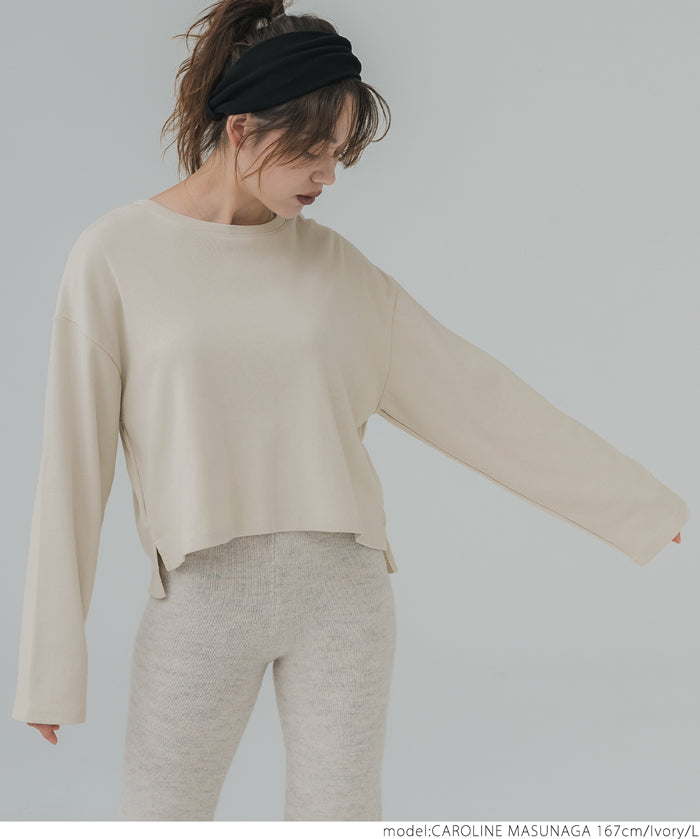 Heavyweight cropped top