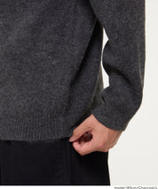 男裝純色絨感圓領長袖毛衣 男女通用