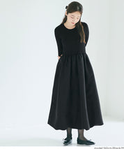 Knit docking balloon dress