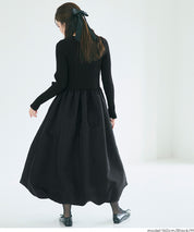 Knit docking balloon dress