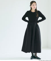 Knit docking balloon dress